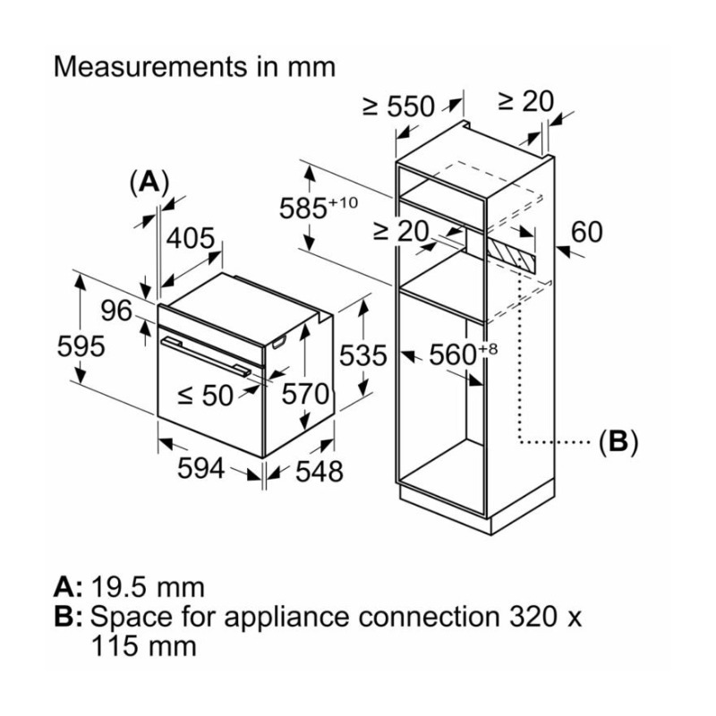 Lò nướng âm Bosch HBS534BB0B - Ảnh 5