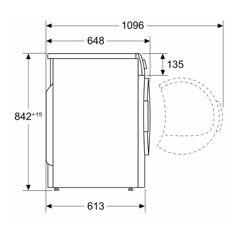 Máy sấy bơm nhiệt Bosch 8 kg WQG23100IT Serie 6 - Ảnh 4
