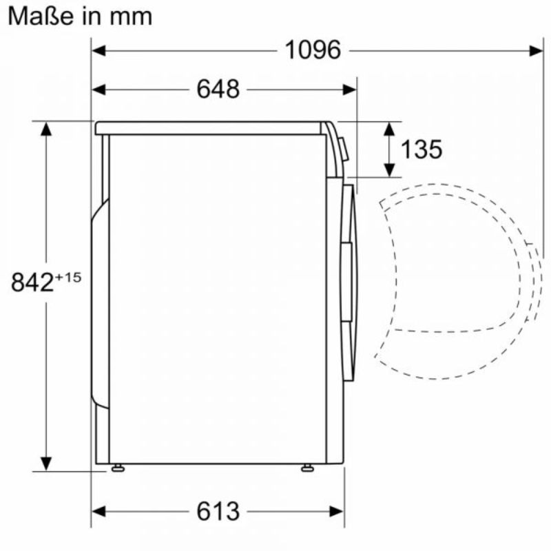Máy sấy bơm nhiệt Bosch 8kg WQG233C90 Serie 6 - Ảnh 4