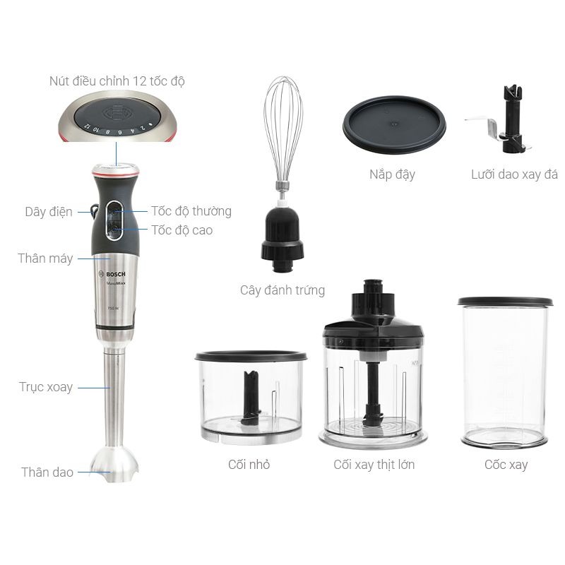 Máy xay cầm tay Bosch MSM87180 - Ảnh 4