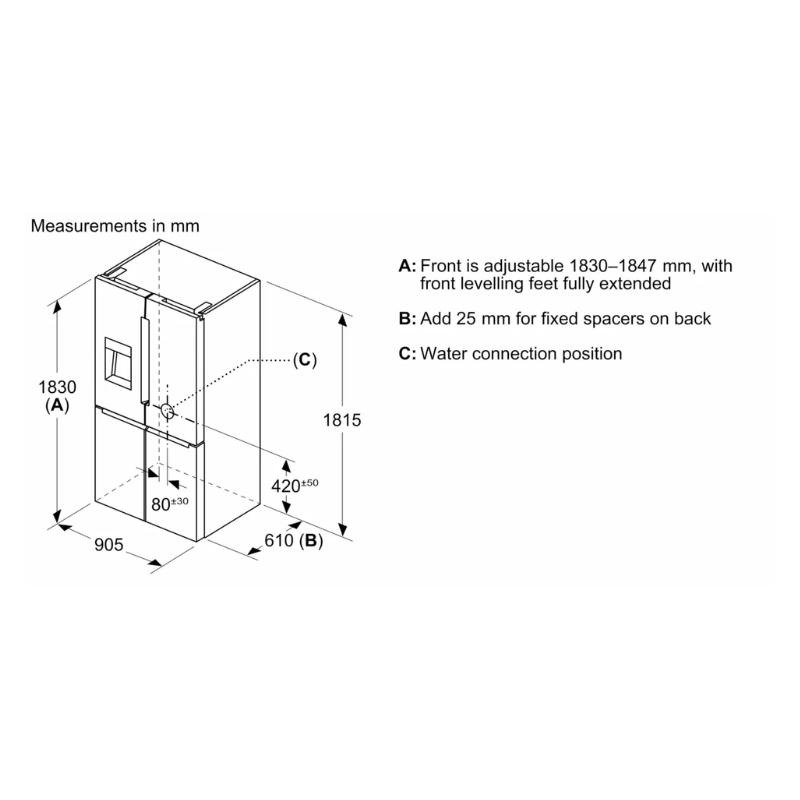 Tủ lạnh 4 cánh 574 lít Bosch KFD96APEA - Ảnh 4