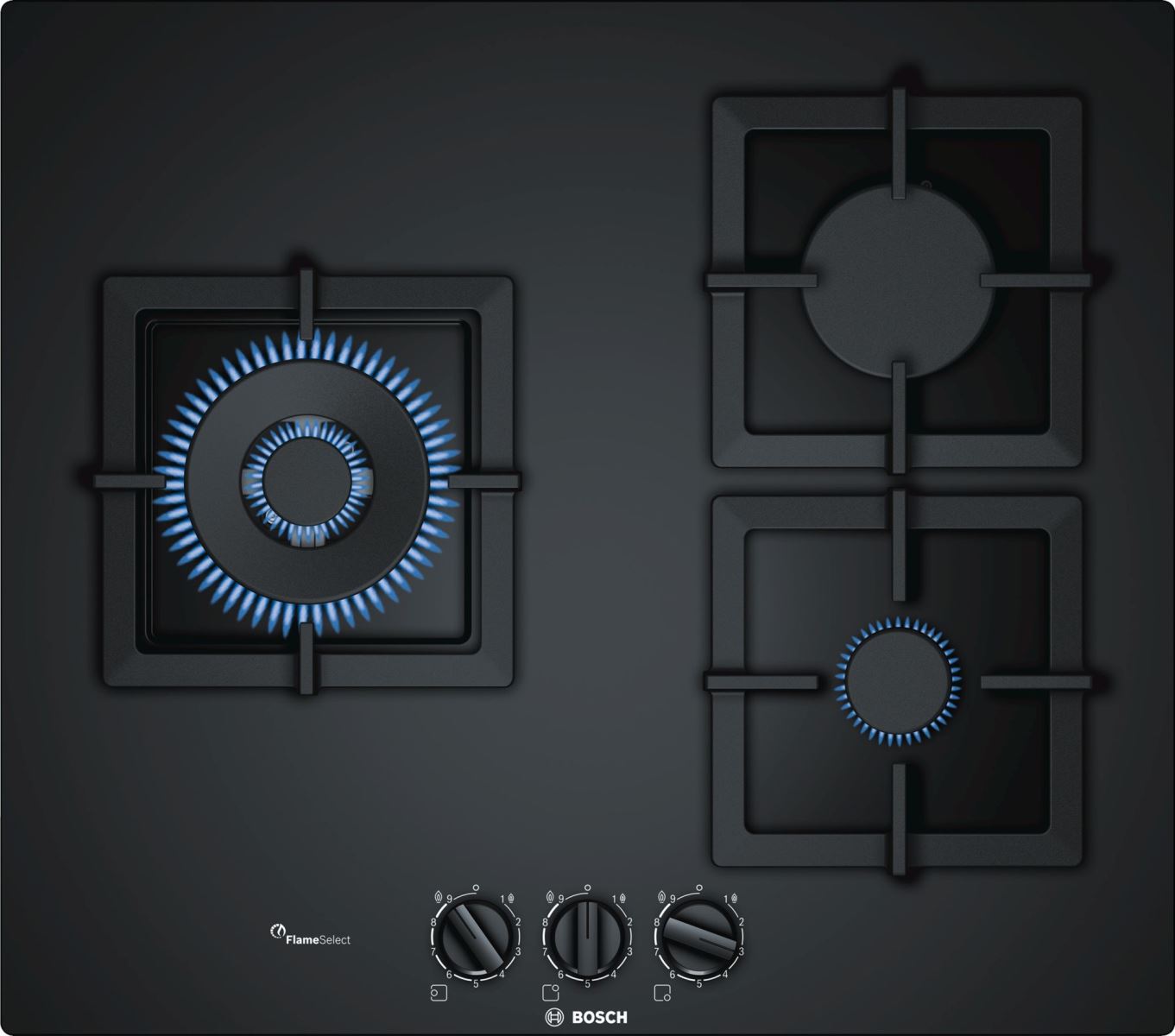 Bếp gas âm Bosch PPC6A6B20 Serie 6 - 3 vùng nấu