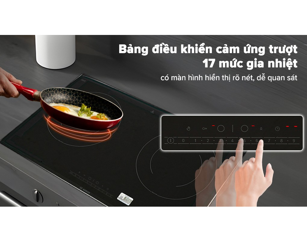 Bếp từ âm 2 vùng nấu Bosch PPI82566VN Serie 8 - Ảnh 6