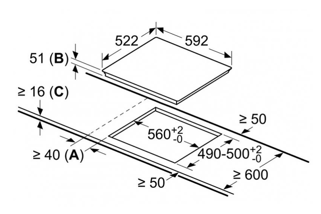 Bếp từ âm 3 vùng nấu Bosch PUC631BB5E Serie 4 - Ảnh 5