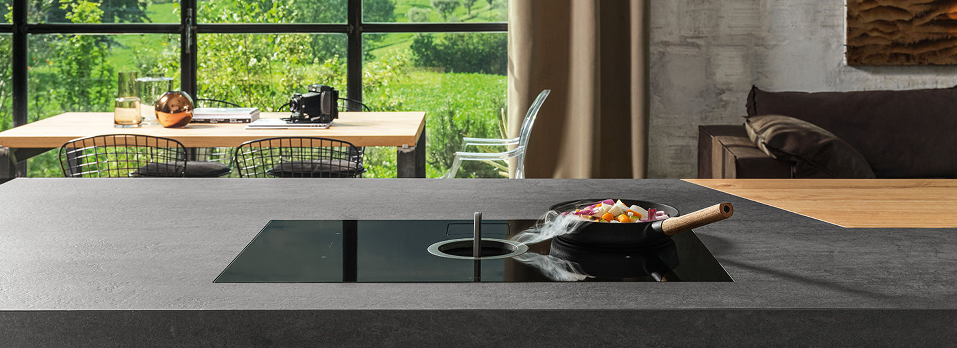 Bếp từ kết hợp máy hút mùi Elica NIKOLATESLA SWITCH BL/A/83 – PRF0146212 (Màu đen) - Ảnh 6