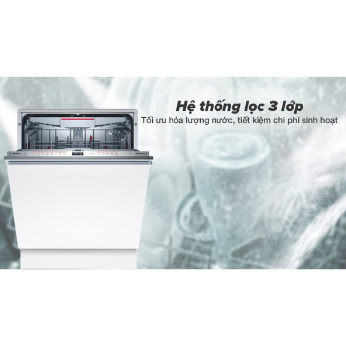 Máy rửa chén âm toàn phần Bosch SMV6ZCX42E Serie 6 Sấy Zeolight - Ảnh 12