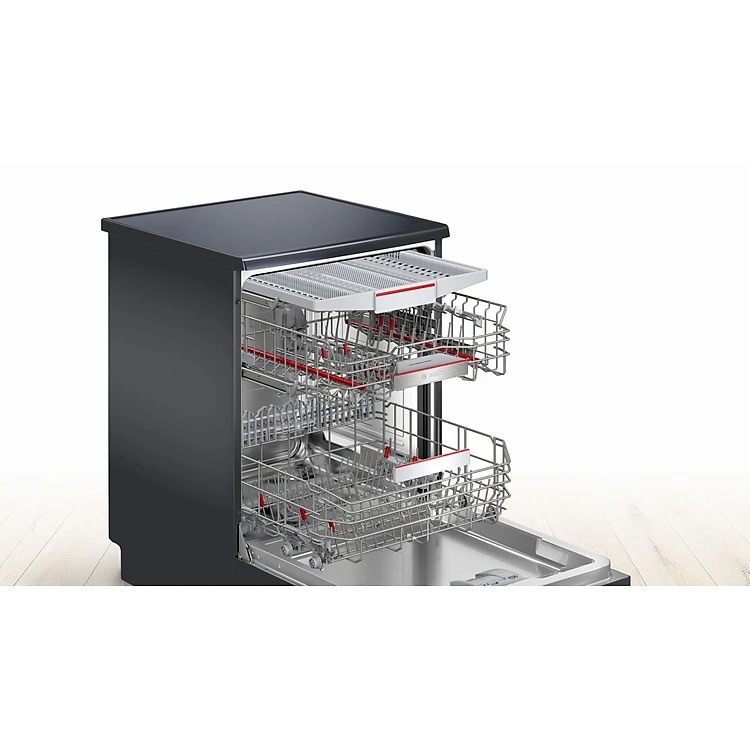 Máy rửa chén độc lập Bosch SMS6ECC51E Serie 6 - Hé cửa, màu đen - Ảnh 3