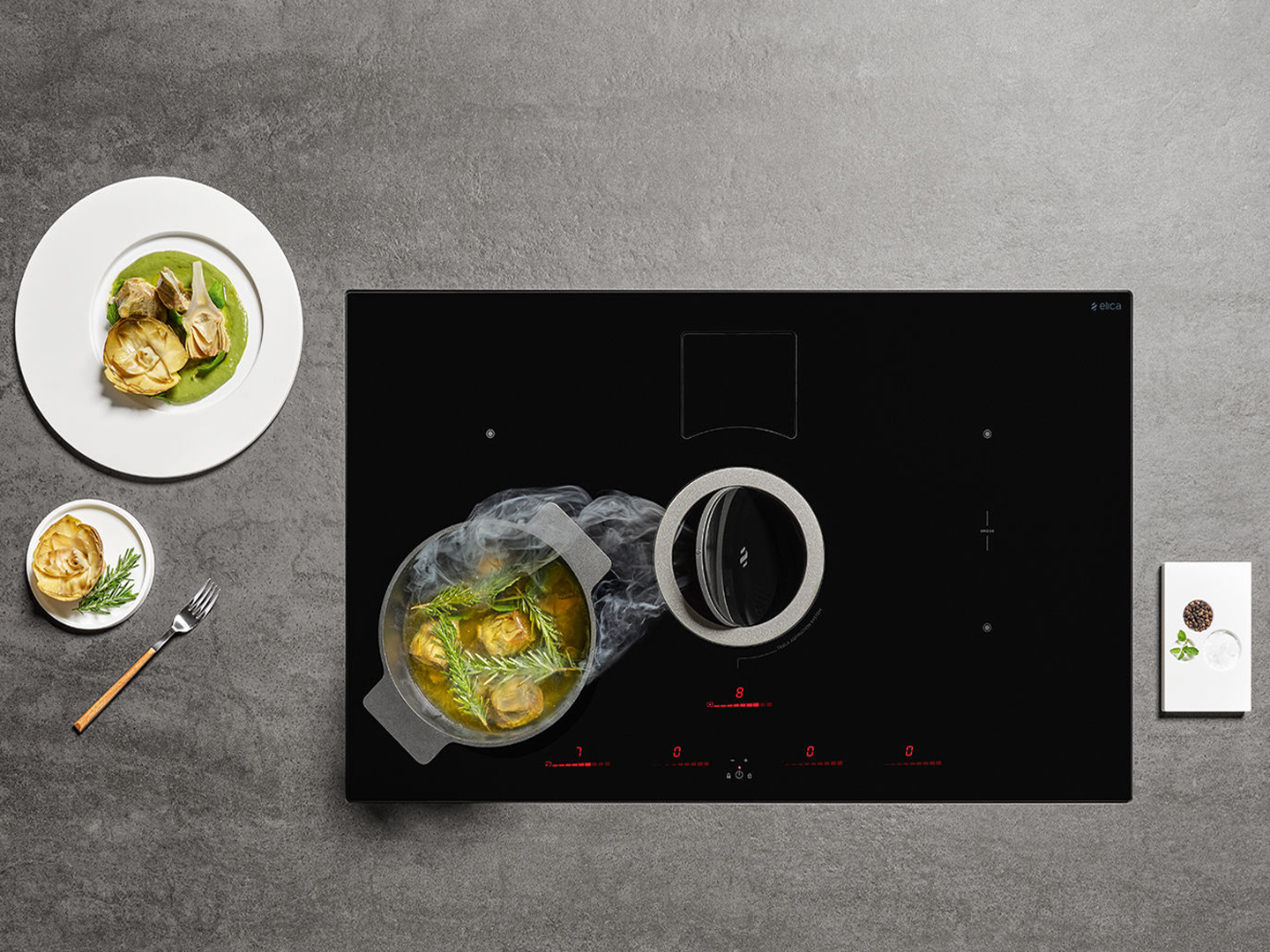 Bếp từ kết hợp máy hút mùi Elica NIKOLATESLA SWITCH BL/A/83 – PRF0146212 (Màu đen) - Ảnh 4