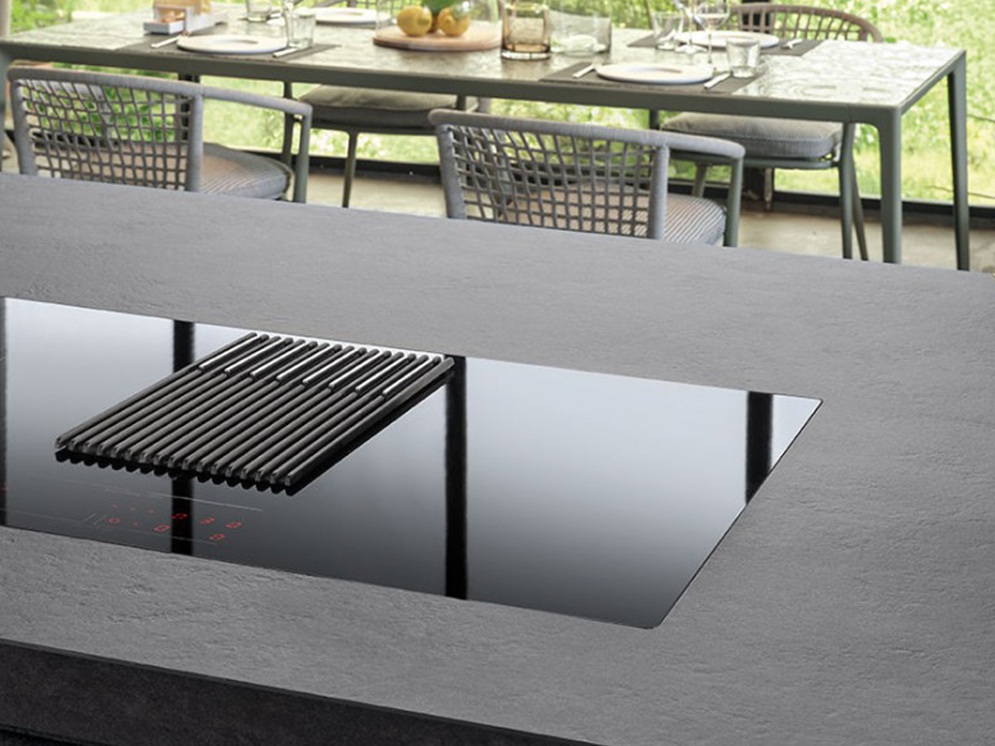 Bếp từ kết hợp máy hút mùi Elica NIKOLATESLA LIBRA BL/A/83 – PRF0147744 (Màu đen)