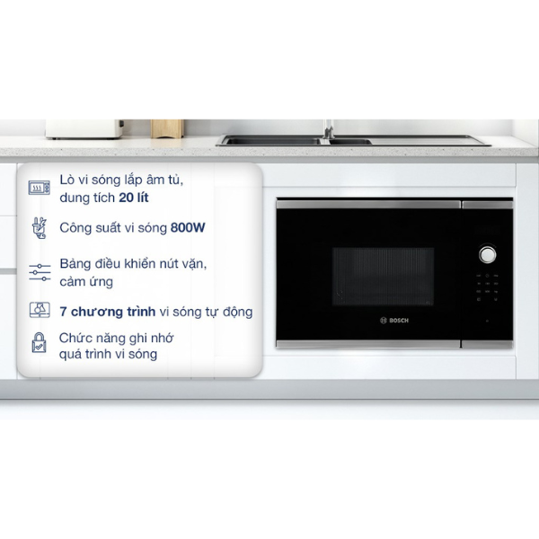Lò vi sóng âm Bosch BFL523MS0B Serie 4 - Ảnh 6
