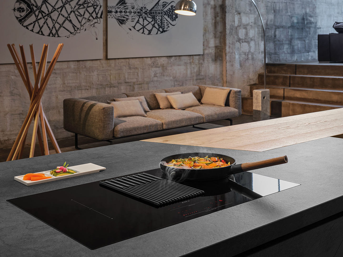 Bếp từ kết hợp máy hút mùi Elica NIKOLATESLA LIBRA BL/A/83 – PRF0147744 (Màu đen) - Ảnh 6