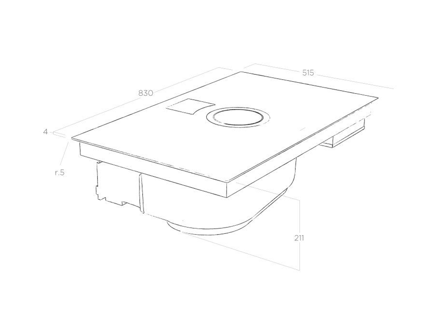 Bếp từ kết hợp máy hút mùi Elica NIKOLATESLA SWITCH WH/A/83 – PRF0146216 (Màu trắng) - Ảnh 6