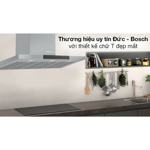 Máy hút mùi treo tường Bosch DWB98JQ50B Serie 8 - Khổ 90cm, công suất mạnh - Ảnh 12
