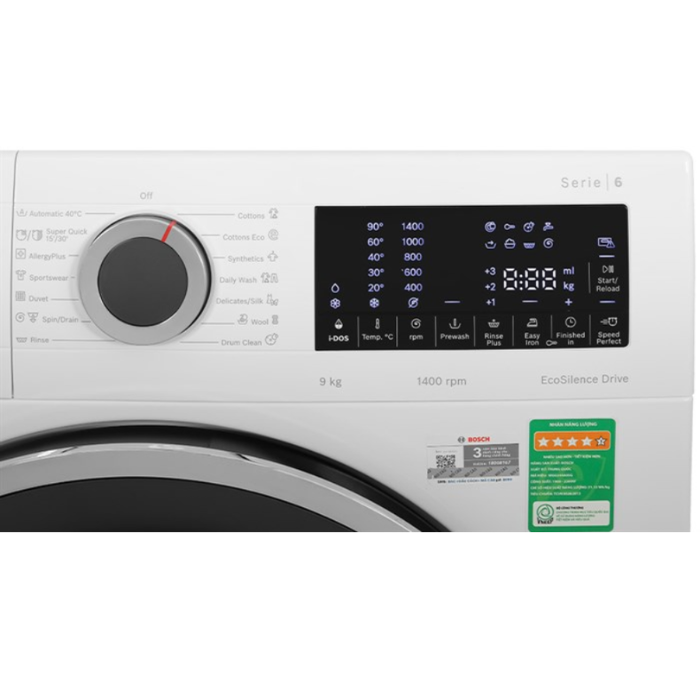 MÁY GIẶT BOSCH SERIE 6 WGG244A0SG I-DOS 9KG - Ảnh 9