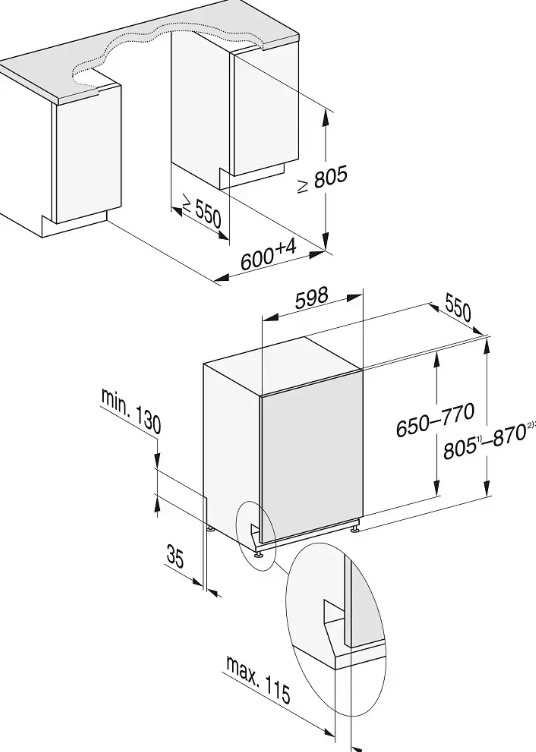 Máy rửa chén âm tủ Miele G 7650 SCVi AutoDos - Ảnh 4
