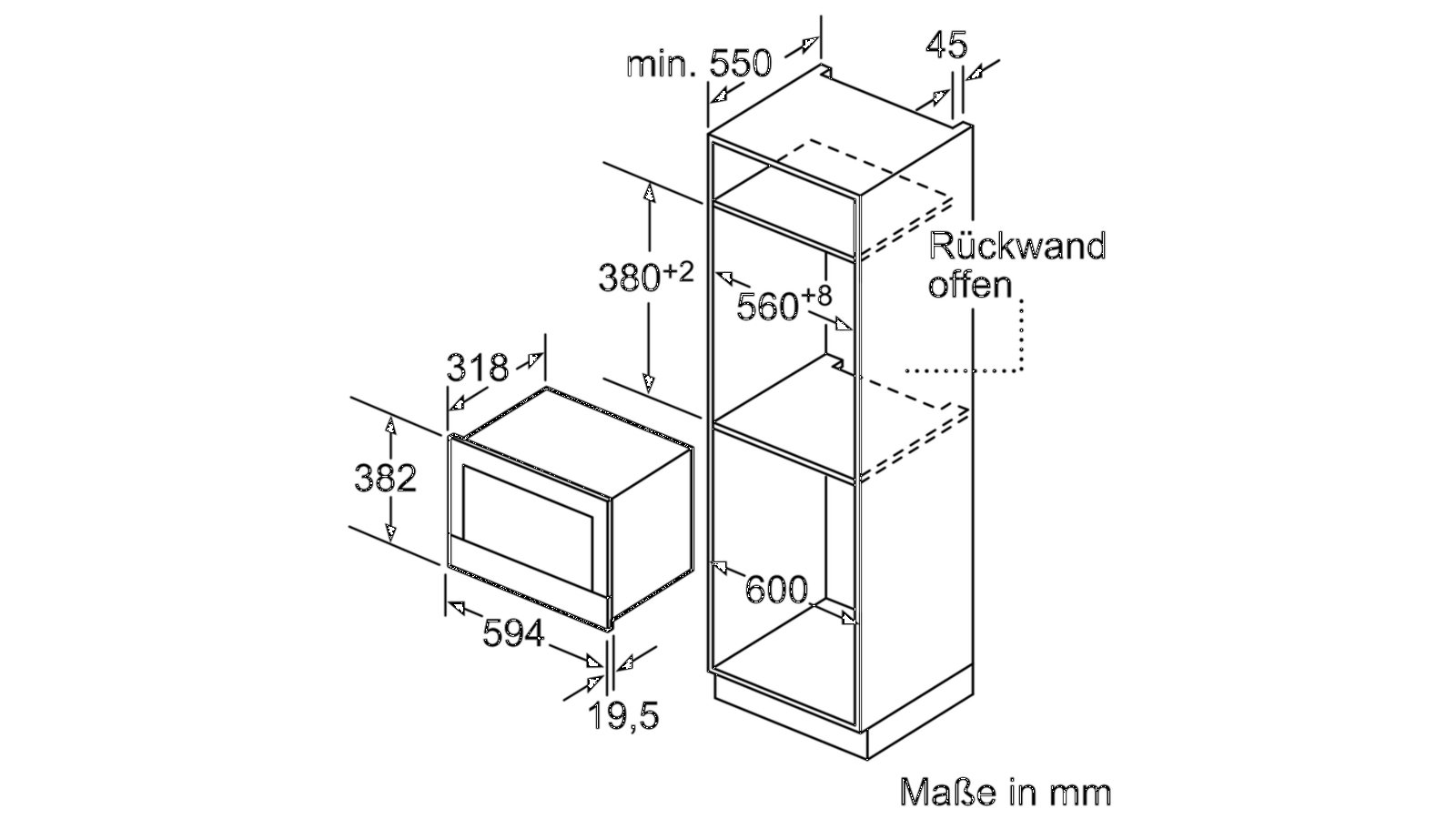Lò Vi Sóng Âm Tủ Bosch BFL634GW1 serie 8, màu trắng - Ảnh 9