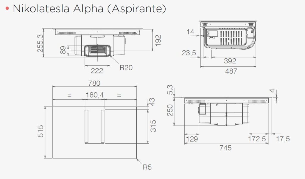 Bếp từ kết hợp máy hút mùi ELICA NIKOLA TESLA ALPHA - Ảnh 6