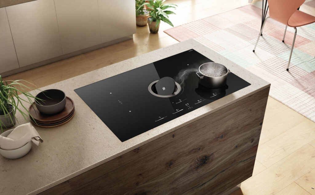 Bếp từ kết hợp hút mùi Elica NIKOLATESLA SWITCH GLOW BL/A/83 - Ảnh 3