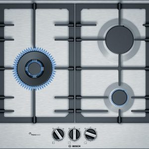 Bếp gas âm Bosch PCC6A5B90 Serie 6 - 3 vùng nấu - Thép không gỉ