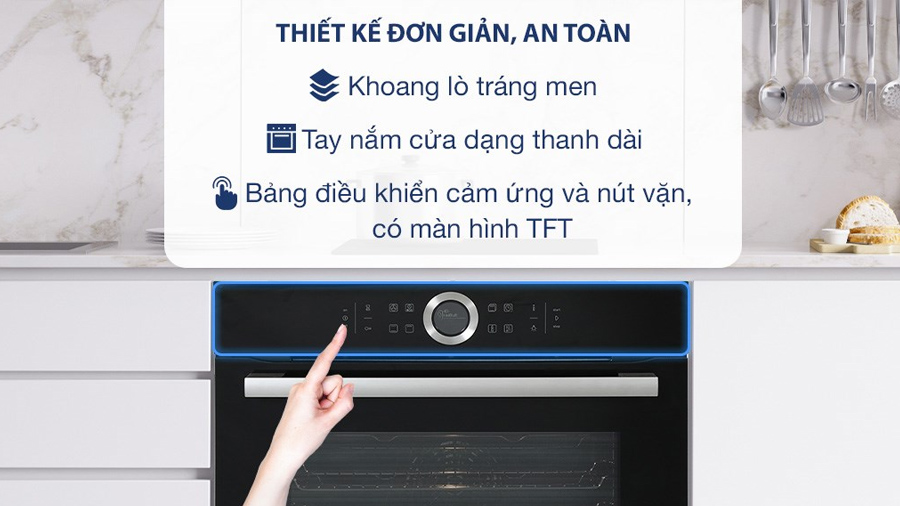 Lò nướng âm Bosch HBG634BB1B Serie 8, Ecoclean màu đen - Ảnh 14