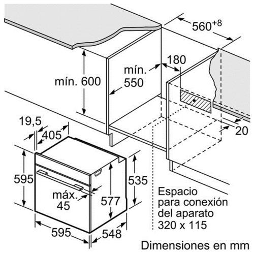 Lò nướng âm Bosch HBG635BB1 Serie 8, Ecoclean màu đen - Ảnh 7