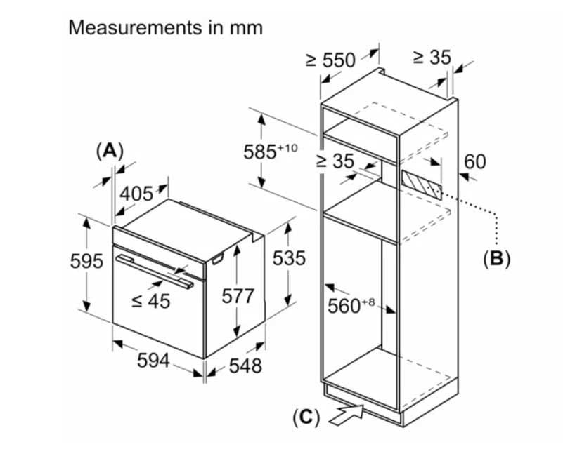 Lò nướng kết hợp vi sóng Bosch HMG778NB1 - 60cm x 60cm, màn hình lớn - Ảnh 2