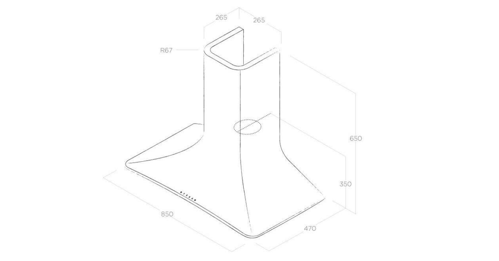 Máy hút mùi Elica SWEET UMBER F/85 PRF0043031 - Màu nâu sẫm - Ảnh 2