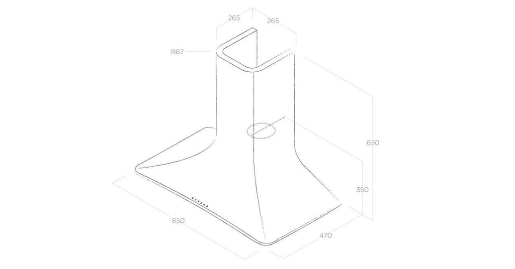 Máy hút mùi Elica SWEET WHITE F/85 PRF0043030 - Màu trắng - Ảnh 3