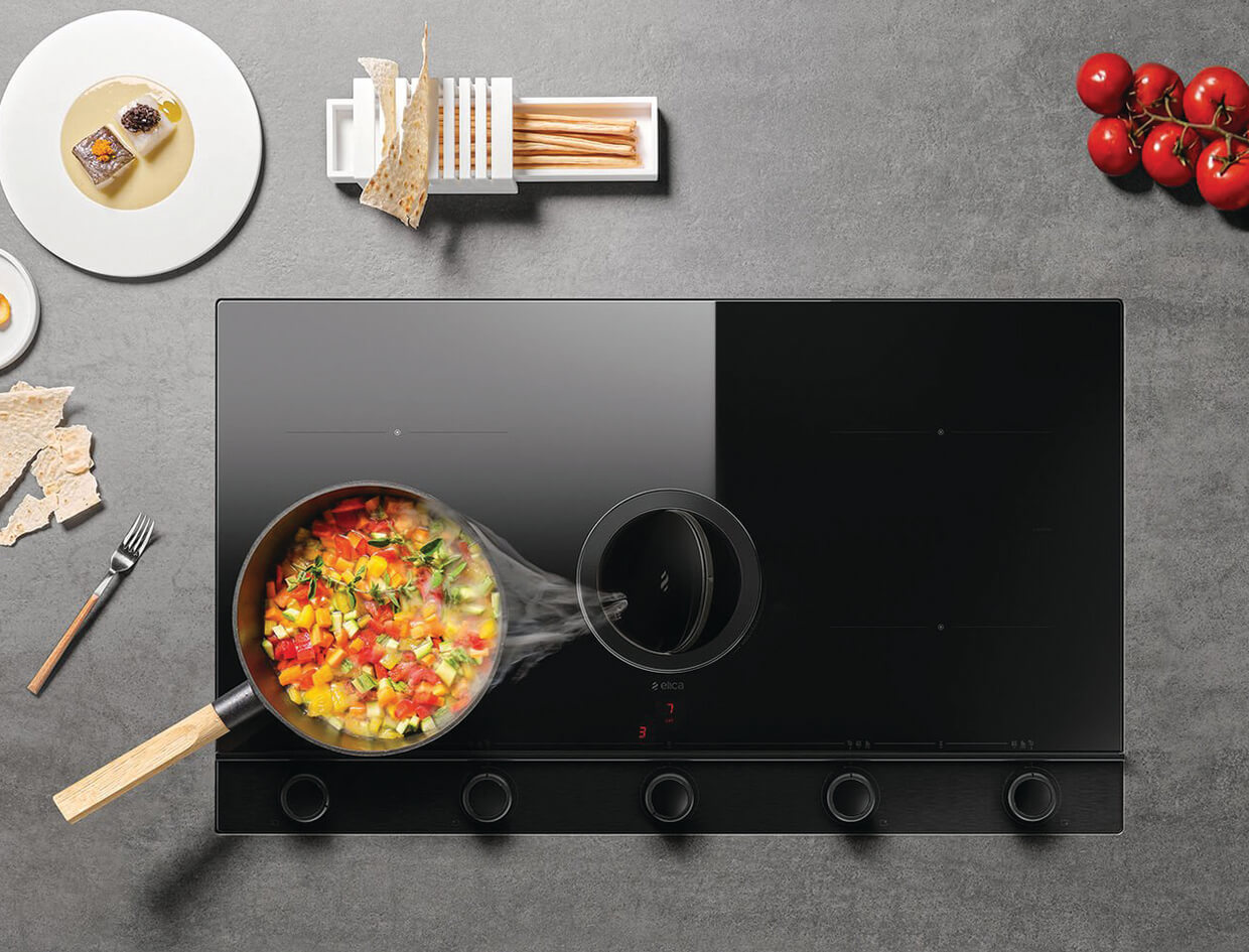 Bếp từ kết hợp hút mùi Elica NIKOLATESLA UNPLUGGED BLIX/A/90 PRF0184547 (Thép không gỉ) - Ảnh 5