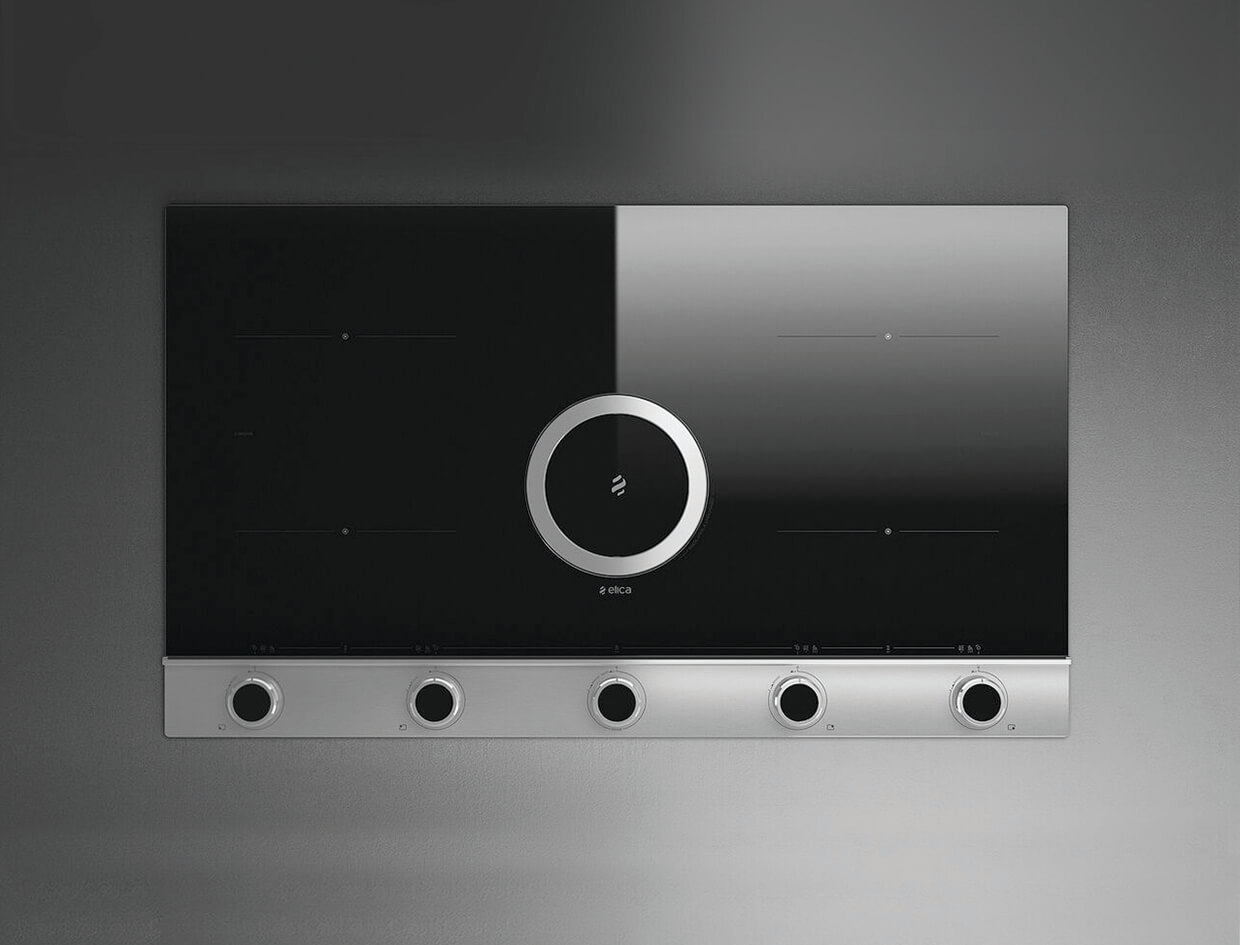 Bếp từ kết hợp hút mùi Elica NIKOLATESLA UNPLUGGED BLIX/A/90 PRF0184547 (Thép không gỉ)